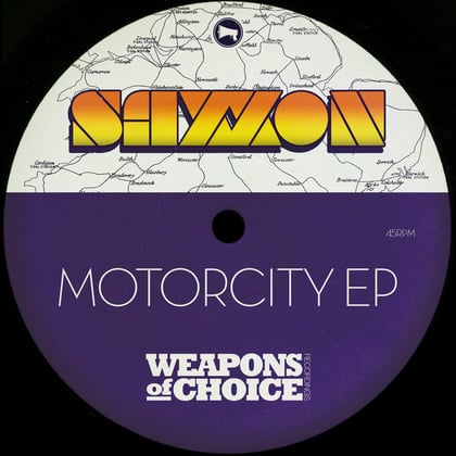 Motorcity EP album by Saxxon - Drum and Bass Cover Art