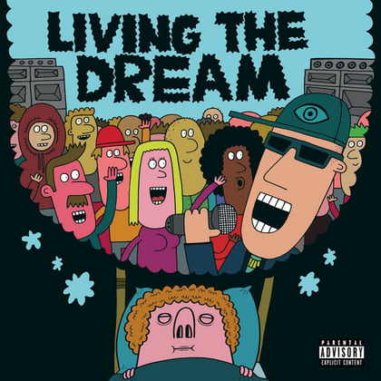 Living the dream album by Mr Traumatik - Drum and Bass Cover Art