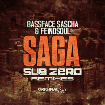 Saga (Sub Zero Remixes) album by Bassface Sascha, Feindsoul & Sub Zero - Drum and Bass Cover Art
