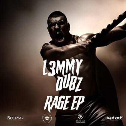 RAGE E.P album by L3MMY DUBZ - Drum and Bass Cover Art