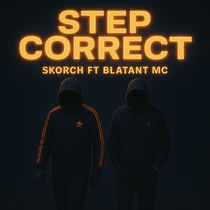 Step Correct album by Skorch & Blatant MC - Drum and Bass Cover Art
