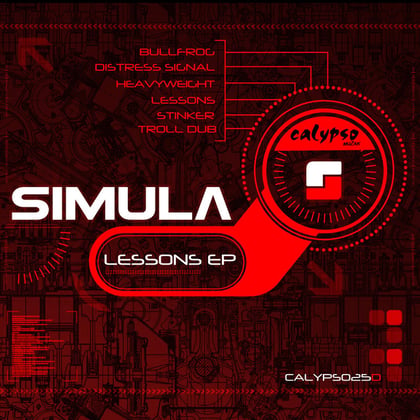 Lessons EP album by Simula - Drum and Bass Cover Art
