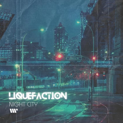 Night City album by Liquefaction - Drum and Bass Cover Art