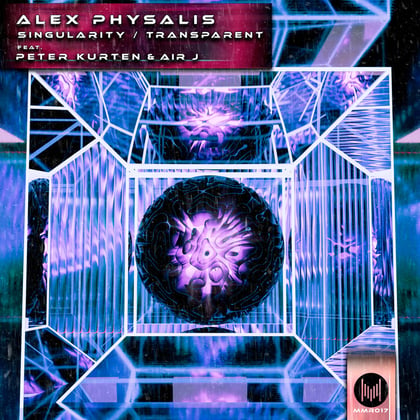 Singularity / Transparent album by Alex Physalis, Peter Kurten & Air J - Drum and Bass Cover Art