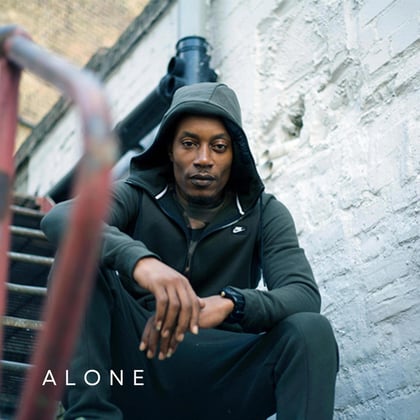 ALONE album by Kasra - Drum and Bass Cover Art