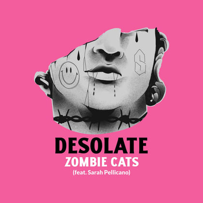 Desolate album by Zombie Cats - Drum and Bass Cover Art