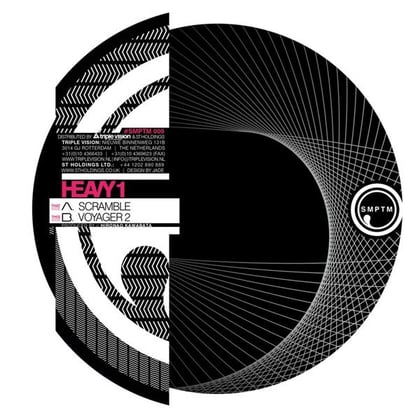 Scramble / Voyager 2 album by Heavy1 - Drum and Bass Cover Art