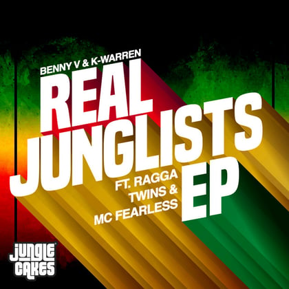 Real Junglists EP album by Mollie Collins, Benny V & K-Warren - Drum and Bass Cover Art