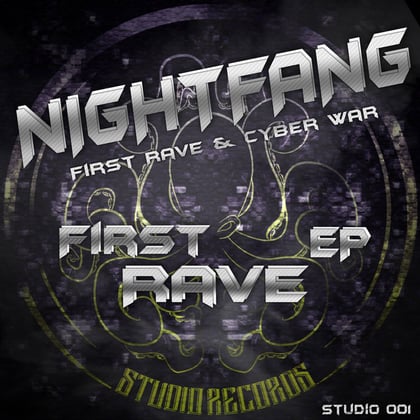First Rave album by Nightfang - Drum and Bass Cover Art