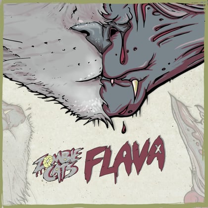 Flava album by Zombie Cats - Drum and Bass Cover Art