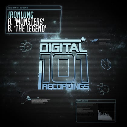Monsters / The Legend album by Ironlung - Drum and Bass Cover Art