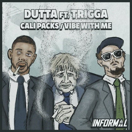 Cali Packs / Vibe With Me album by Trigga - Drum and Bass Cover Art