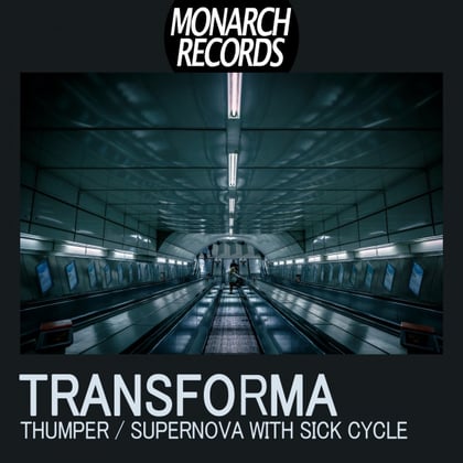 Thumper / Supernova album by Sick Cycle - Drum and Bass Cover Art