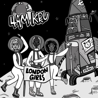 London Girls album by 4am Kru - Drum and Bass Cover Art