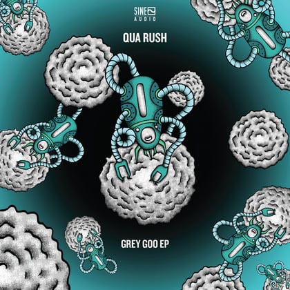 Grey Goo EP album by Qua Rush - Drum and Bass Cover Art