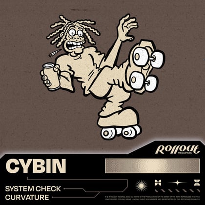 System Check / Curvature album by Cybin - Drum and Bass Cover Art