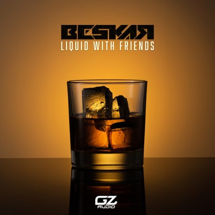 Liquid With Friends album by Beskar - Drum and Bass Cover Art