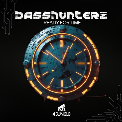 Ready For Time album by BASSHUNTERZ - Drum and Bass Cover Art