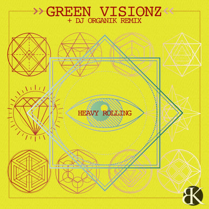 Heavy Rolling album by Green Visionz - Drum and Bass Cover Art