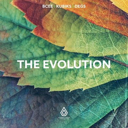 The Evolution album by Koven, BCee, Degs & Kubiks - Drum and Bass Cover Art