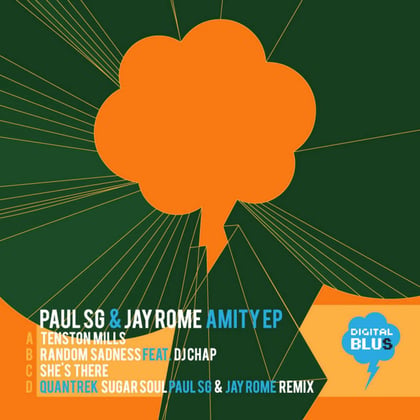 Amity album by Paul SG & Jay Rome - Drum and Bass Cover Art