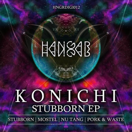 Stubborn EP album by Konichi - Drum and Bass Cover Art