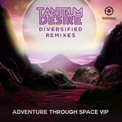 Adventure Through Space VIP album by Tantrum Desire - Drum and Bass Cover Art