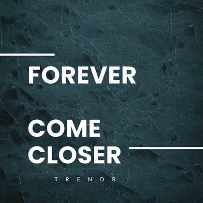 Forever / Come closer album by Trend´R - Drum and Bass Cover Art