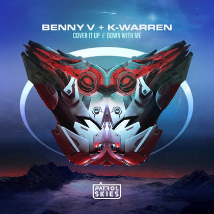 Cover It Up // Down With Me album by Benny V - Drum and Bass Cover Art