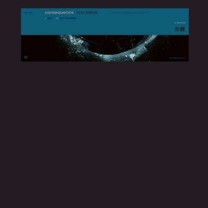 Test Dream (Sampler) album by Consequence - Drum and Bass Cover Art