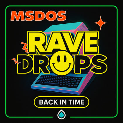 Rave Drops 3 album by MSDOS - Drum and Bass Cover Art