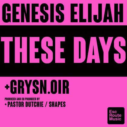 These Days album by Conrad Subs & Genesis Elijah - Drum and Bass Cover Art
