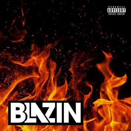 Blazin album by Mr Traumatik - Drum and Bass Cover Art