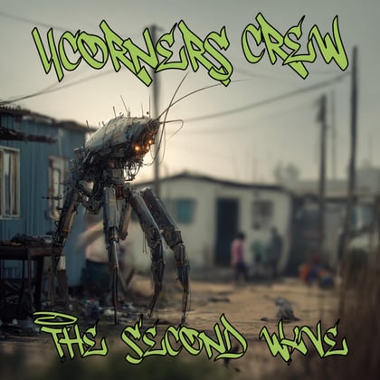 The Second Wave album by 4Corners Crew - Drum and Bass Cover Art
