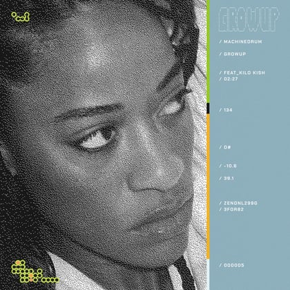 GROWUP album by Machinedrum - Drum and Bass Cover Art