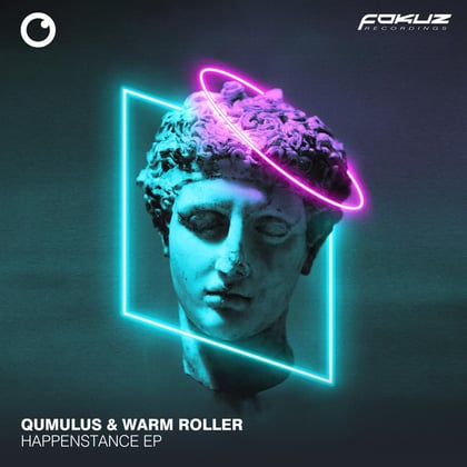 Happenstance EP album by Qumulus & Warm Roller - Drum and Bass Cover Art