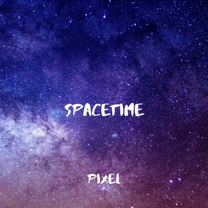Spacetime album by Pixel & Enea - Drum and Bass Cover Art