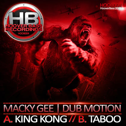 King Kong / Taboo album by Macky Gee & Dub Motion - Drum and Bass Cover Art