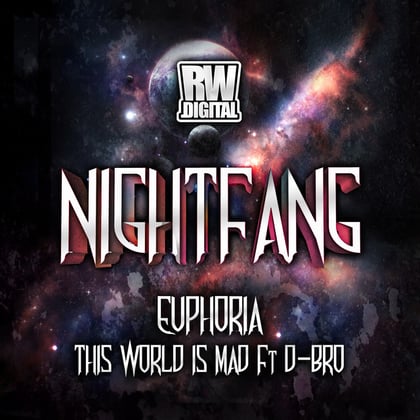 Euphoria / This World Is Mad album by Nightfang - Drum and Bass Cover Art