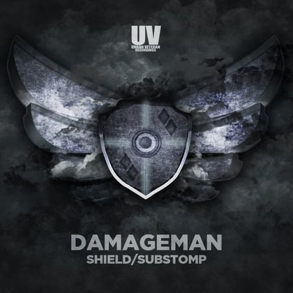 Shield / Substomp album by Damageman - Drum and Bass Cover Art