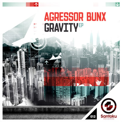 Gravity album by Agressor Bunx - Drum and Bass Cover Art