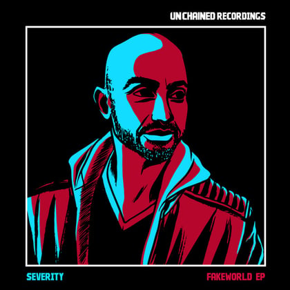 Fakeworld album by goddard., Whiney, Severity & Royalston - Drum and Bass Cover Art