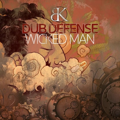 Wicked Man album by Dub Defense - Drum and Bass Cover Art