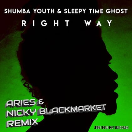 Right Way (Aries & Nicky Blackmarket Remix) album by Nicky Blackmarket, Aries & Shumba Youth - Drum and Bass Cover Art