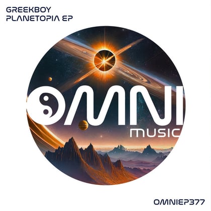 Planetopia EP album by Greekboy - Drum and Bass Cover Art