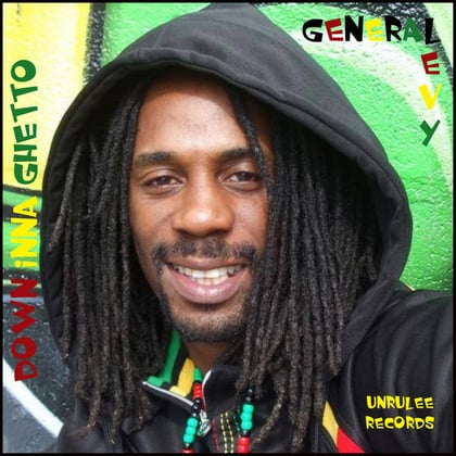 Down Inna Ghetto album by General Levy - Drum and Bass Cover Art