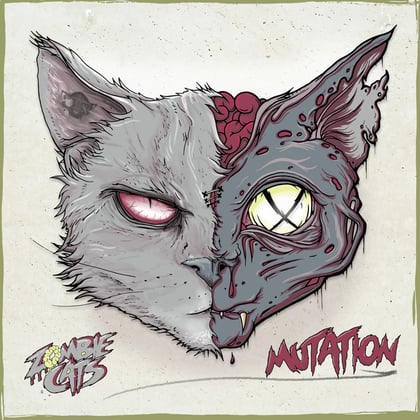 MUTATION album by Zombie Cats - Drum and Bass Cover Art