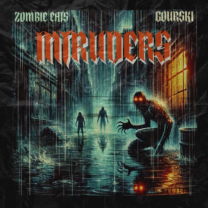 INTRUDERS album by Zombie Cats & Gourski - Drum and Bass Cover Art
