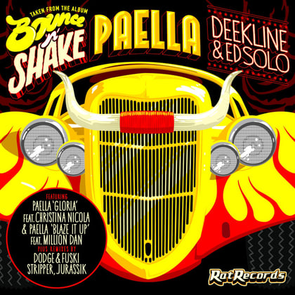 Paella album by Deekline & Ed Solo - Drum and Bass Cover Art