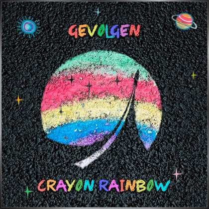 Crayon Rainbow album by Gevolgen - Drum and Bass Cover Art